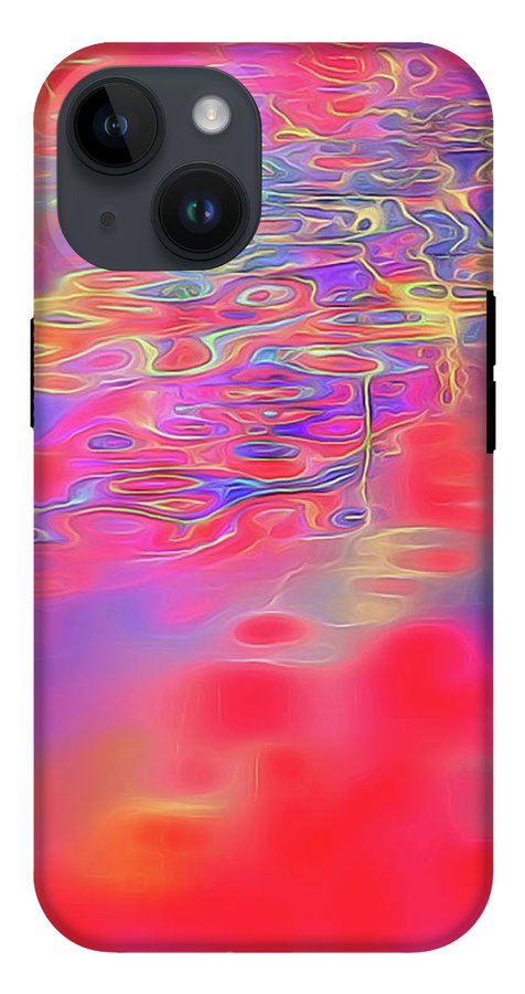 Purple Red Abstract Pool - Phone Case