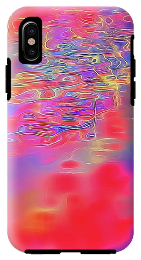 Purple Red Abstract Pool - Phone Case