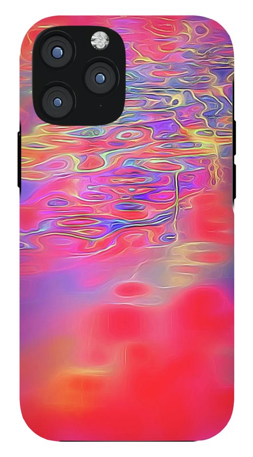 Purple Red Abstract Pool - Phone Case