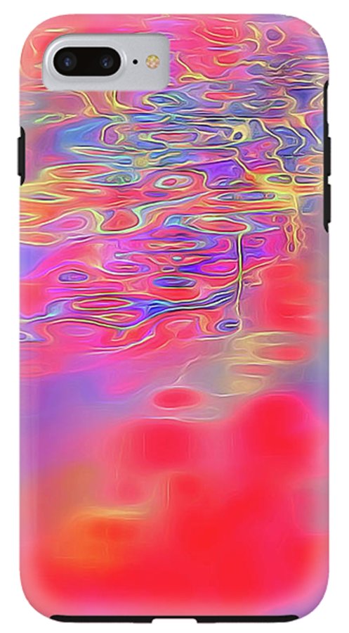 Purple Red Abstract Pool - Phone Case