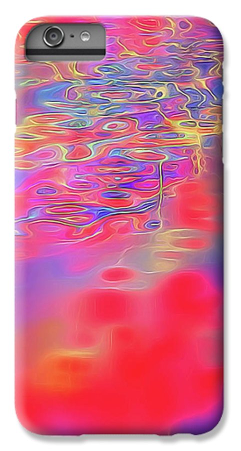 Purple Red Abstract Pool - Phone Case