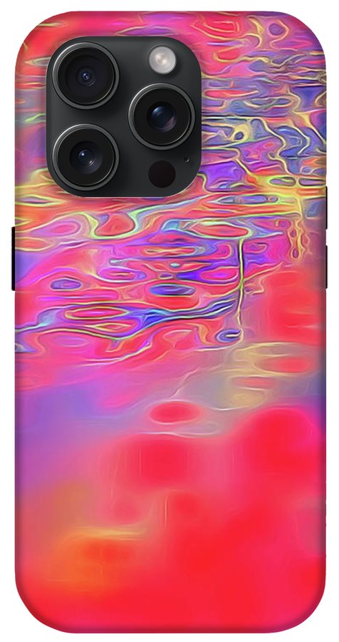 Purple Red Abstract Pool - Phone Case