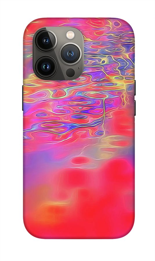 Purple Red Abstract Pool - Phone Case