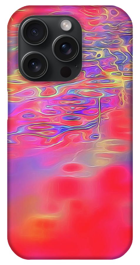 Purple Red Abstract Pool - Phone Case