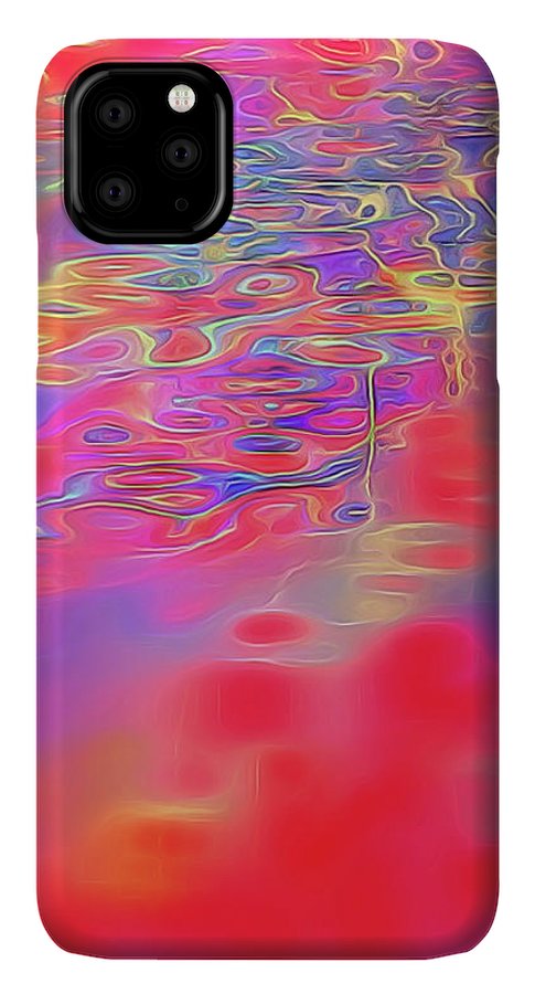 Purple Red Abstract Pool - Phone Case
