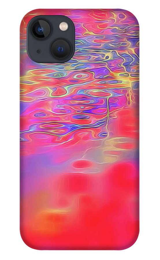 Purple Red Abstract Pool - Phone Case