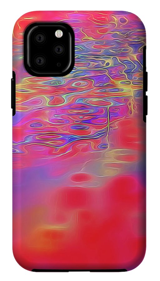 Purple Red Abstract Pool - Phone Case