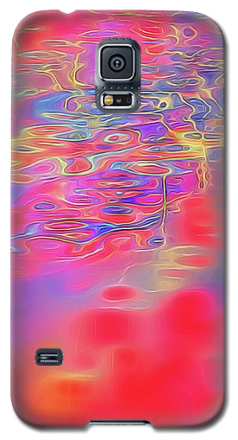Purple Red Abstract Pool - Phone Case