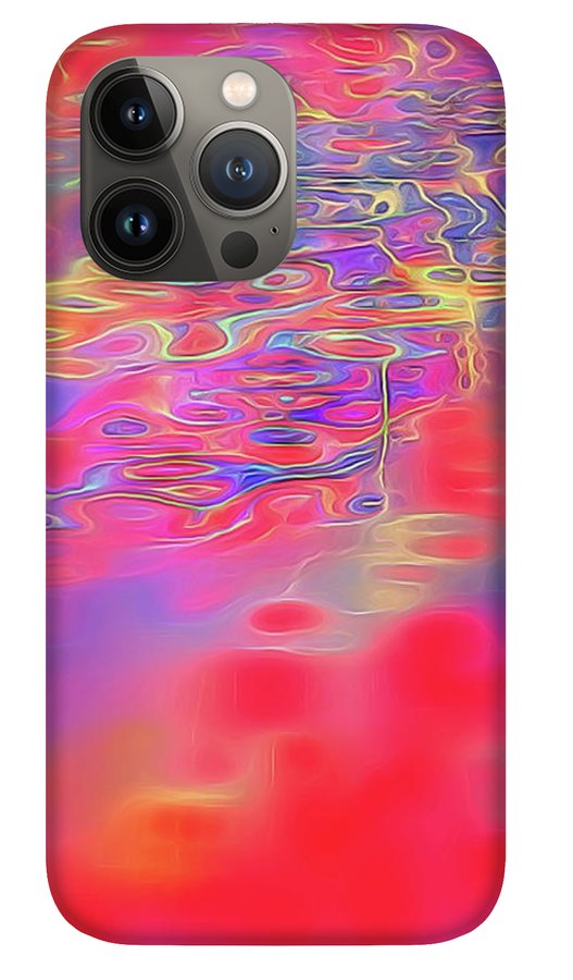 Purple Red Abstract Pool - Phone Case