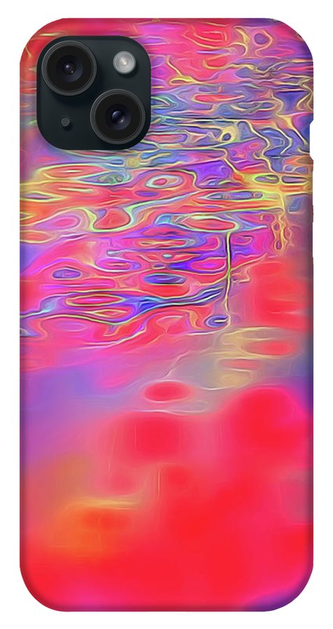 Purple Red Abstract Pool - Phone Case
