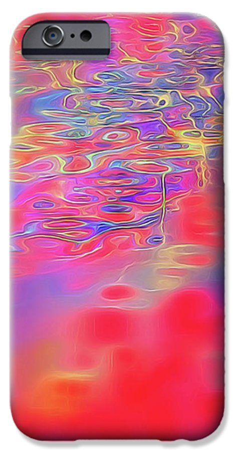 Purple Red Abstract Pool - Phone Case