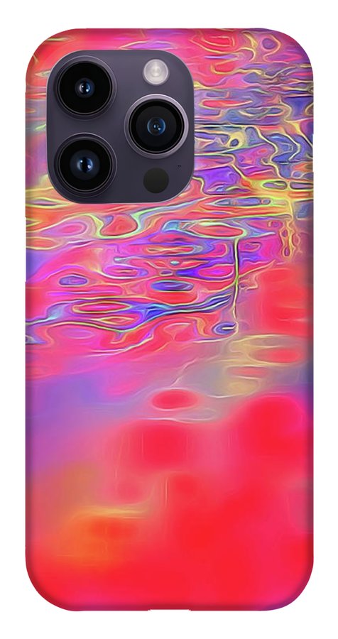 Purple Red Abstract Pool - Phone Case