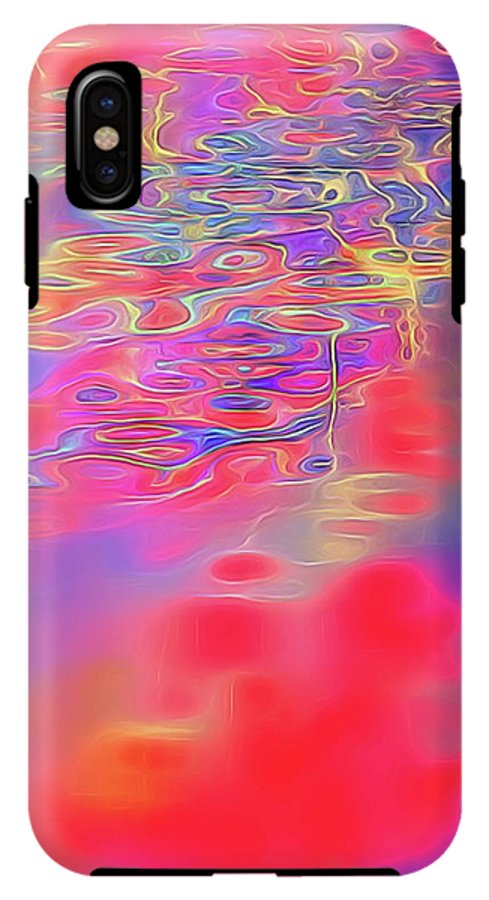 Purple Red Abstract Pool - Phone Case