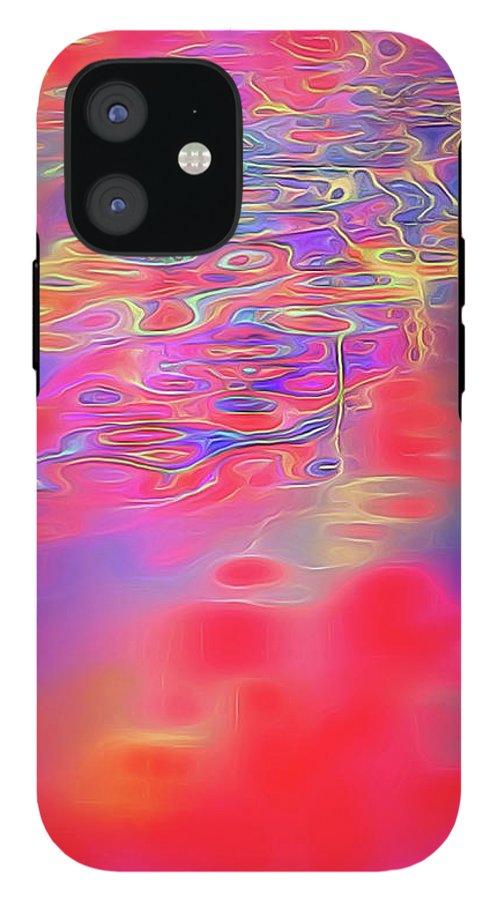 Purple Red Abstract Pool - Phone Case