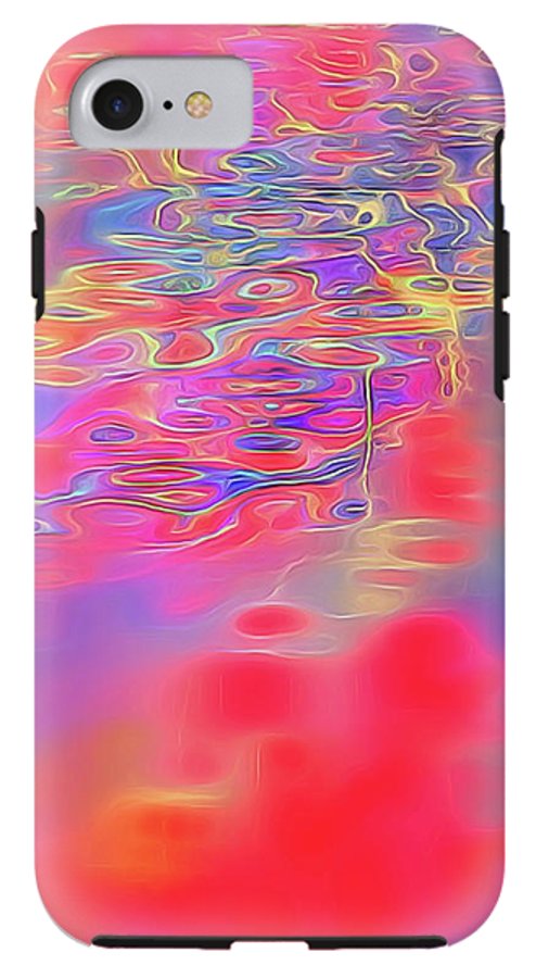 Purple Red Abstract Pool - Phone Case