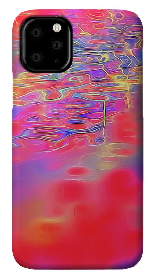Purple Red Abstract Pool - Phone Case