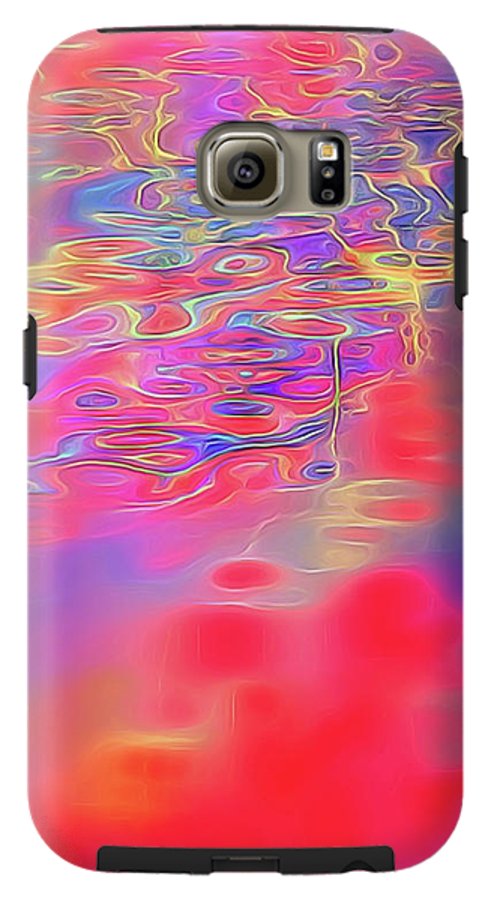Purple Red Abstract Pool - Phone Case