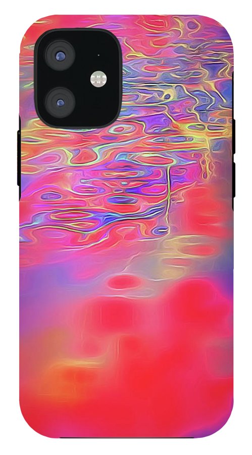 Purple Red Abstract Pool - Phone Case
