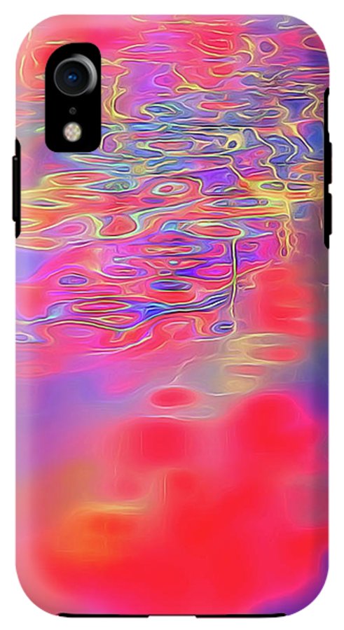 Purple Red Abstract Pool - Phone Case