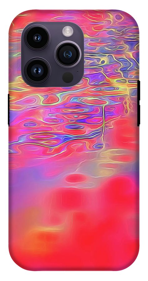 Purple Red Abstract Pool - Phone Case