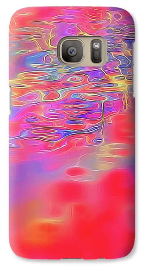 Purple Red Abstract Pool - Phone Case