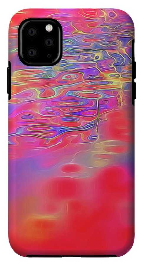 Purple Red Abstract Pool - Phone Case