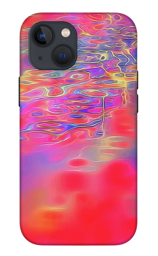 Purple Red Abstract Pool - Phone Case