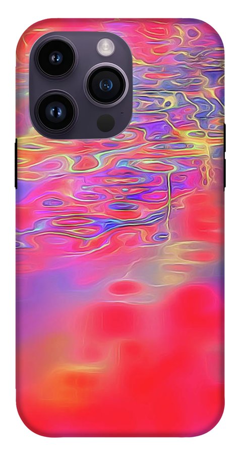 Purple Red Abstract Pool - Phone Case
