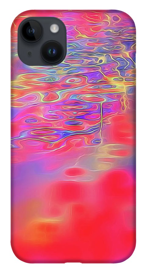 Purple Red Abstract Pool - Phone Case