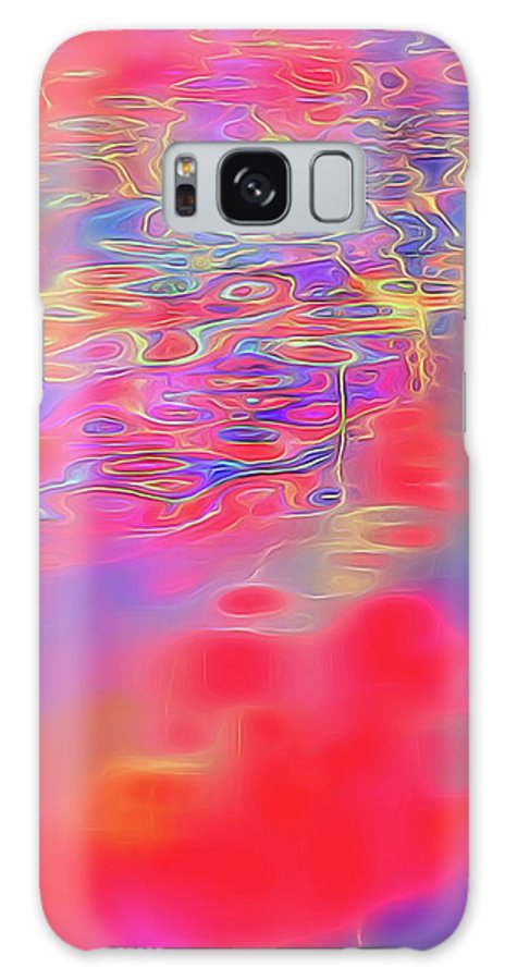 Purple Red Abstract Pool - Phone Case