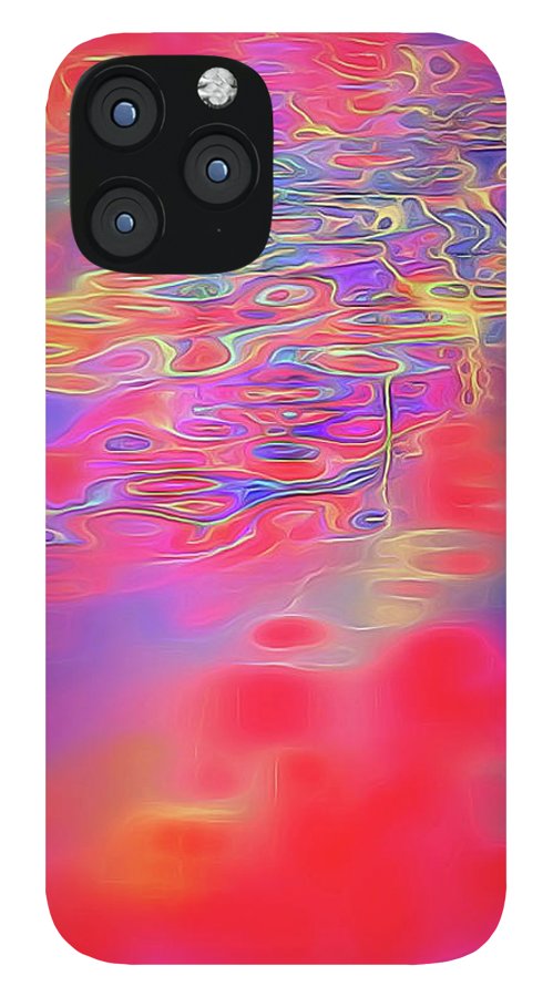 Purple Red Abstract Pool - Phone Case