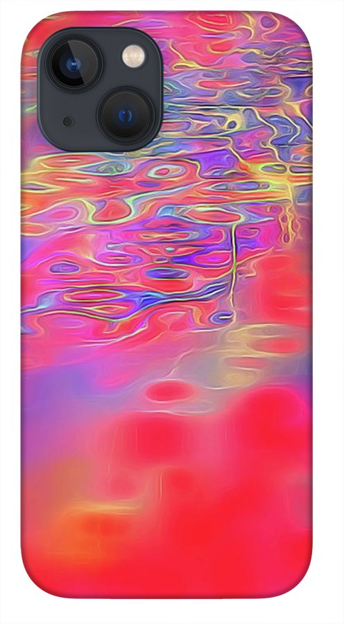 Purple Red Abstract Pool - Phone Case