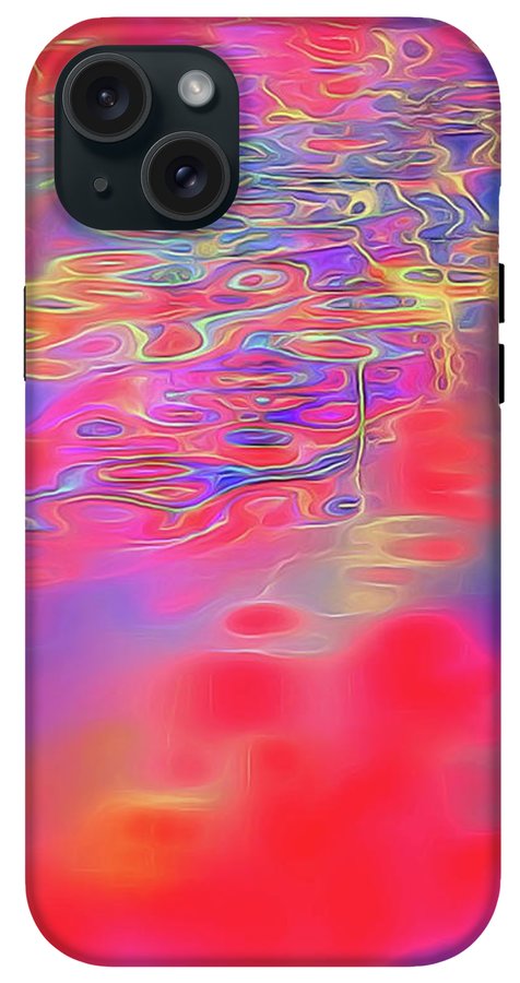 Purple Red Abstract Pool - Phone Case