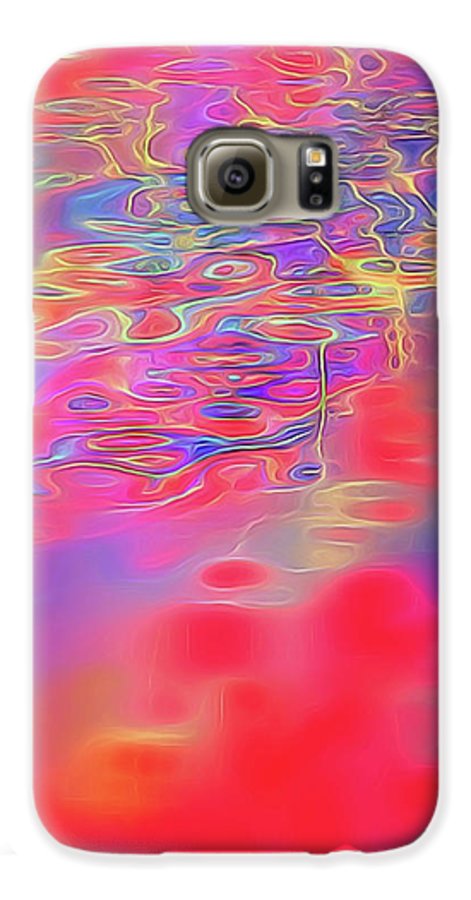 Purple Red Abstract Pool - Phone Case