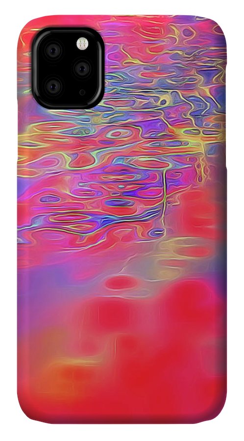 Purple Red Abstract Pool - Phone Case