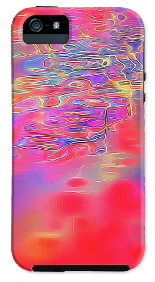 Purple Red Abstract Pool - Phone Case