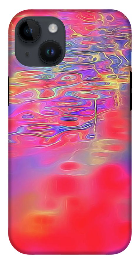 Purple Red Abstract Pool - Phone Case