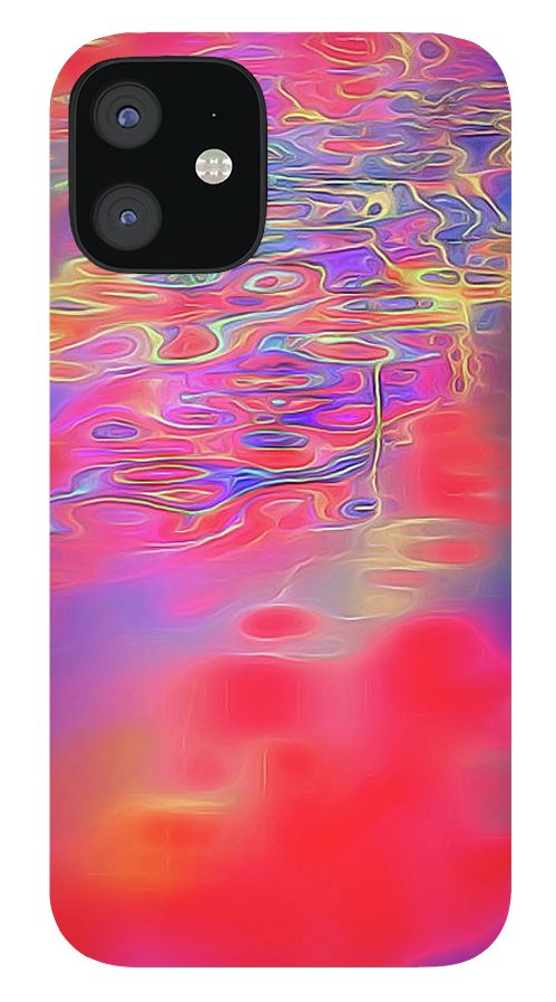 Purple Red Abstract Pool - Phone Case