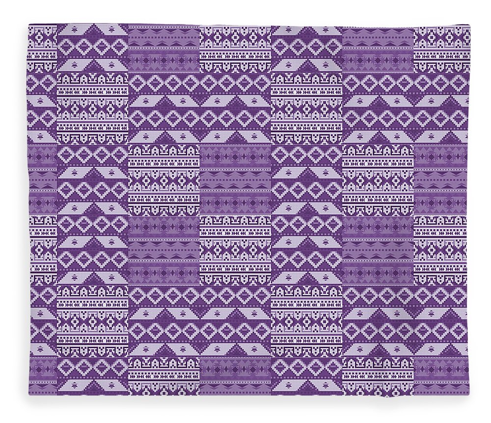 Purple Southwest Patchwork - Blanket