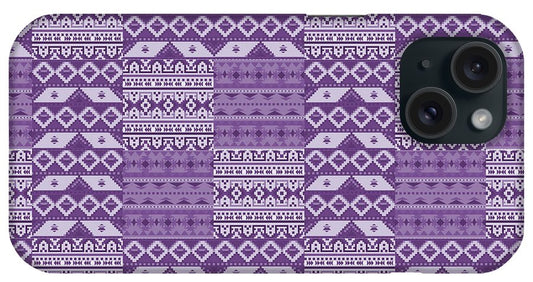 Purple Southwest Patchwork - Phone Case