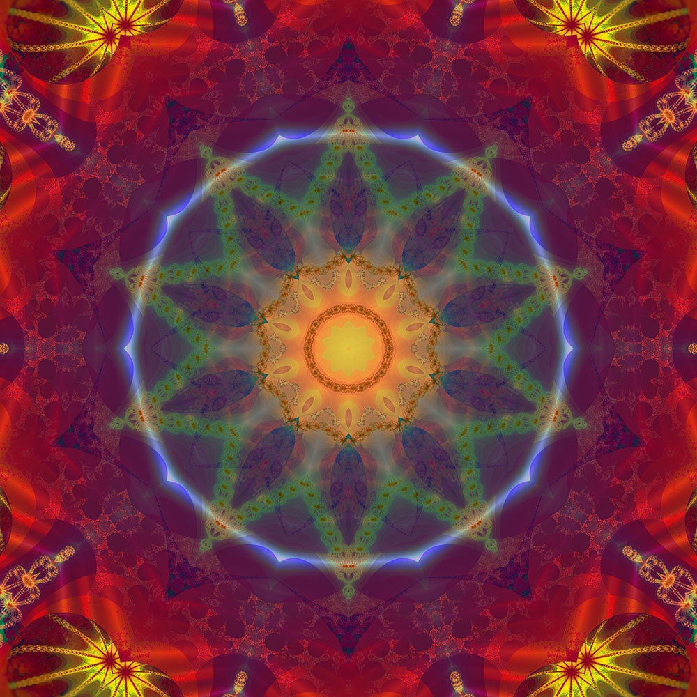 Purple Blue Red Kaleidoscope Digital Image Download