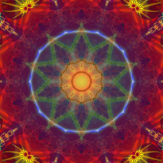Purple Blue Red Kaleidoscope Digital Image Download