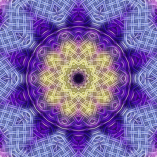 Purple Celtic Knot Kaleidoscope Digital Image Download