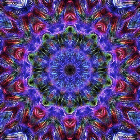 Purple Kaleidoscope Digital Image Download