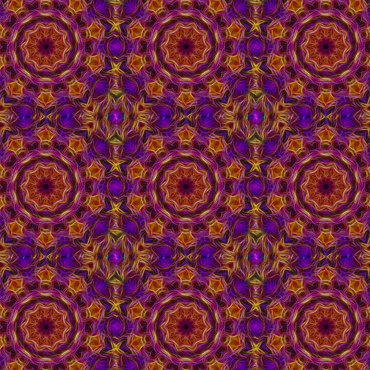 Purple Orange Kaleidoscope Digital Image Download