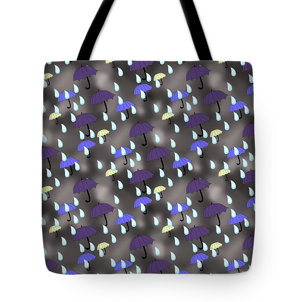 Rain and Umbrellas - Tote Bag