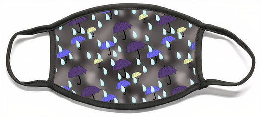 Rain and Umbrellas - Face Mask