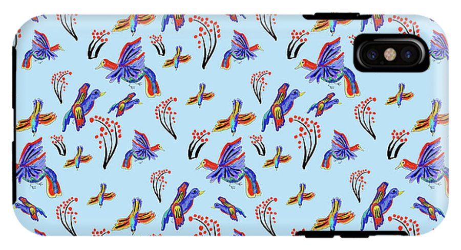 Rainbow Birds Pattern - Phone Case