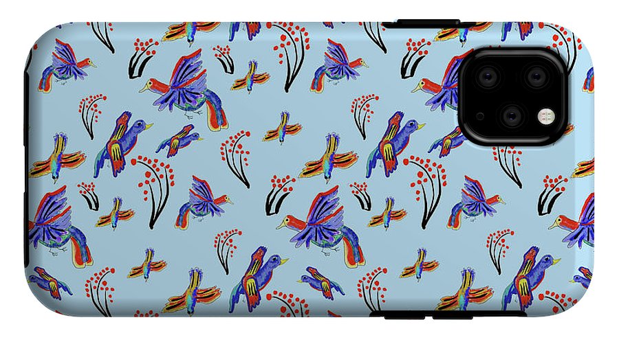 Rainbow Birds Pattern - Phone Case