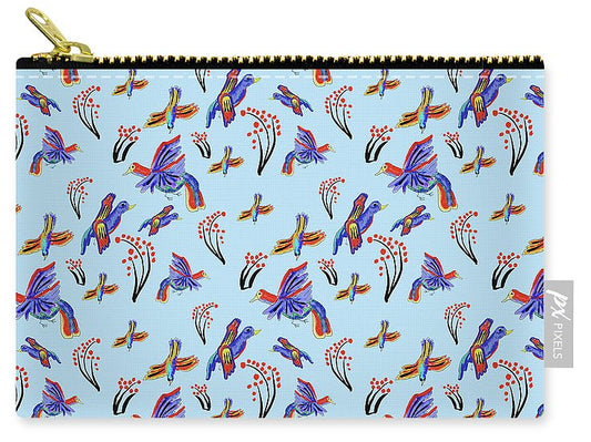 Rainbow Birds Pattern - Carry-All Pouch